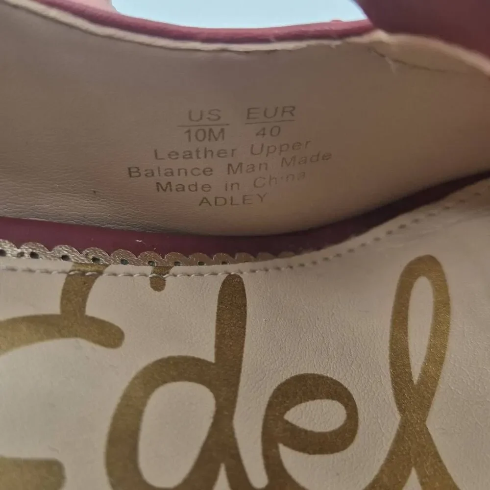 Sam Edelman Adley Block Heel Loafer Red Size 10